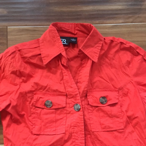 23rd ST. ORANGE BUTTON DOWN SZ L - Picture 2 of 8
